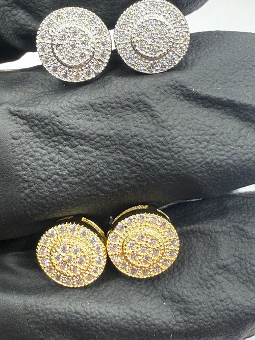 Moissanite Circle Earrings w/ 925 Sterling Silver .5 CT. 6 mm