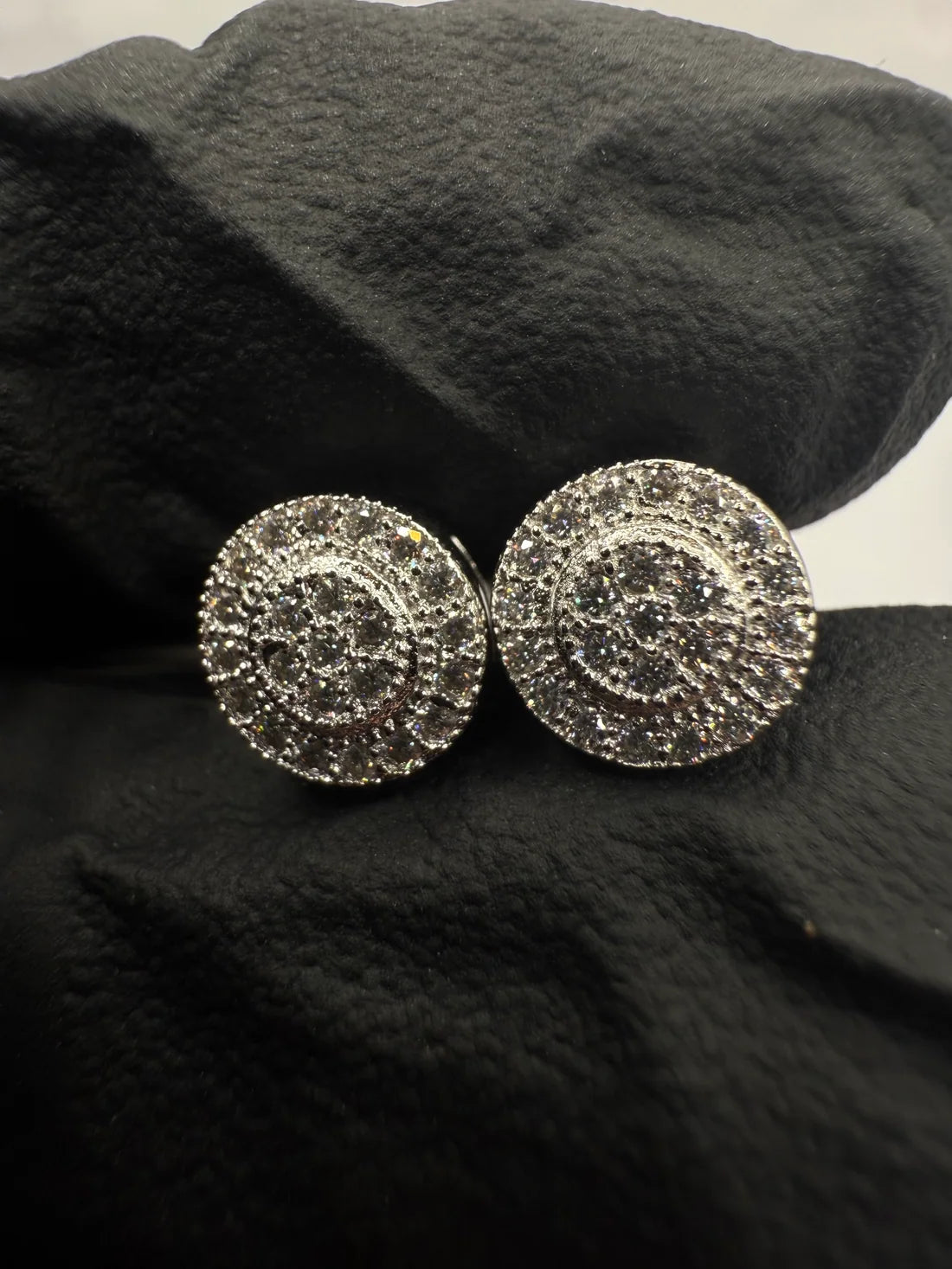 Moissanite Circle Earrings w/ 925 Sterling Silver .5 CT. 6 mm
