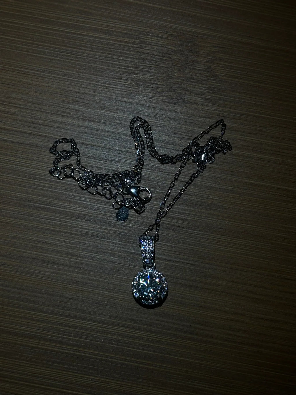 Moissanite Circle Pendants