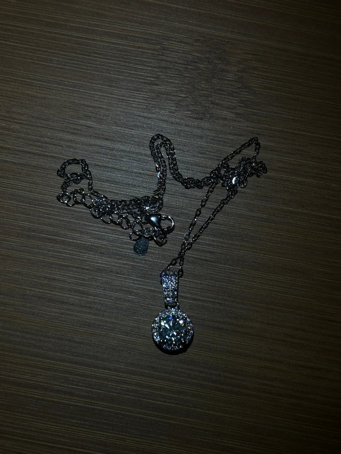 Moissanite Circle Pendants