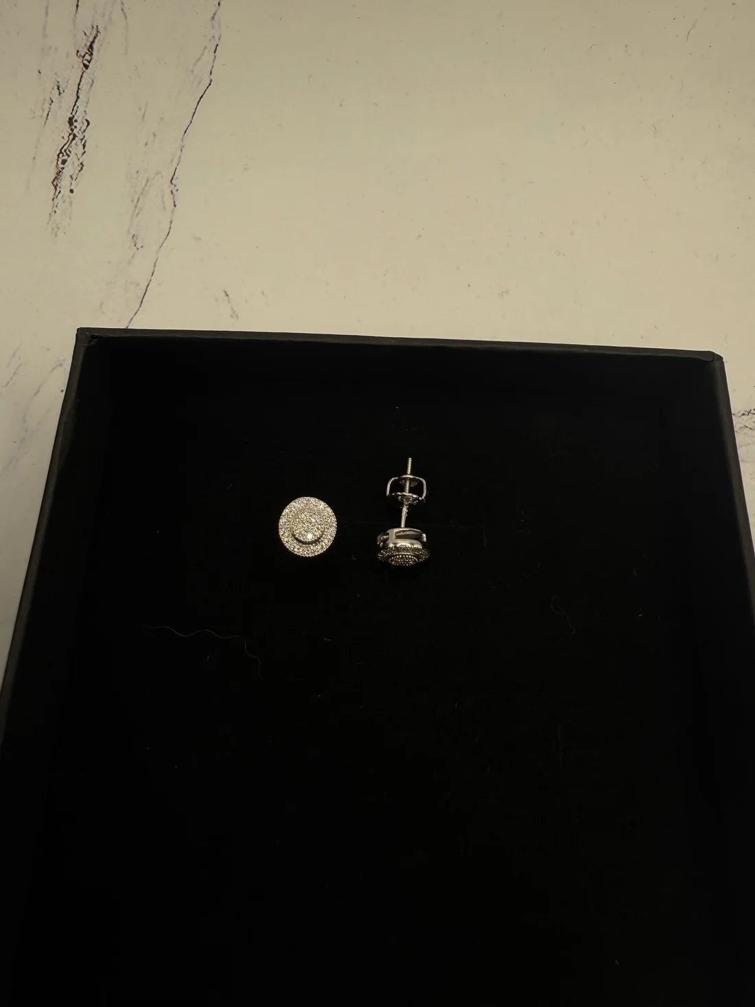 Moissanite Circle Earrings w/ 925 Sterling Silver .5 CT. 6 mm
