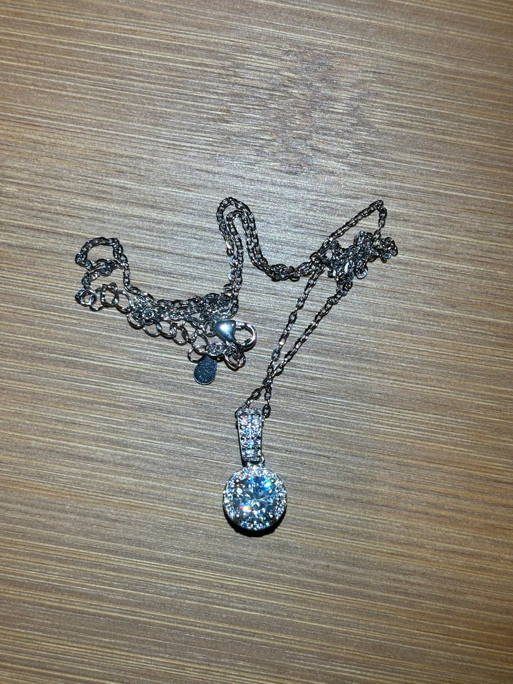 Moissanite Circle Pendants