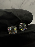 Moissanite Oval Cut Earrings w/ 925 Sterling Silver 1 CT 6.5 mm